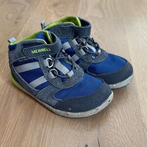 Merrell Bare Steps Ridge Hiker Shoes – Toddler Size 9 – Blue/Green